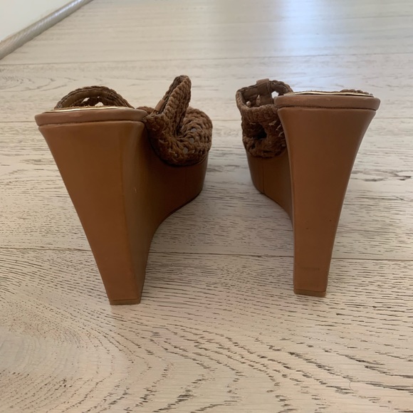 Mark + James Brown Woven Wedges - Picture 4 of 6